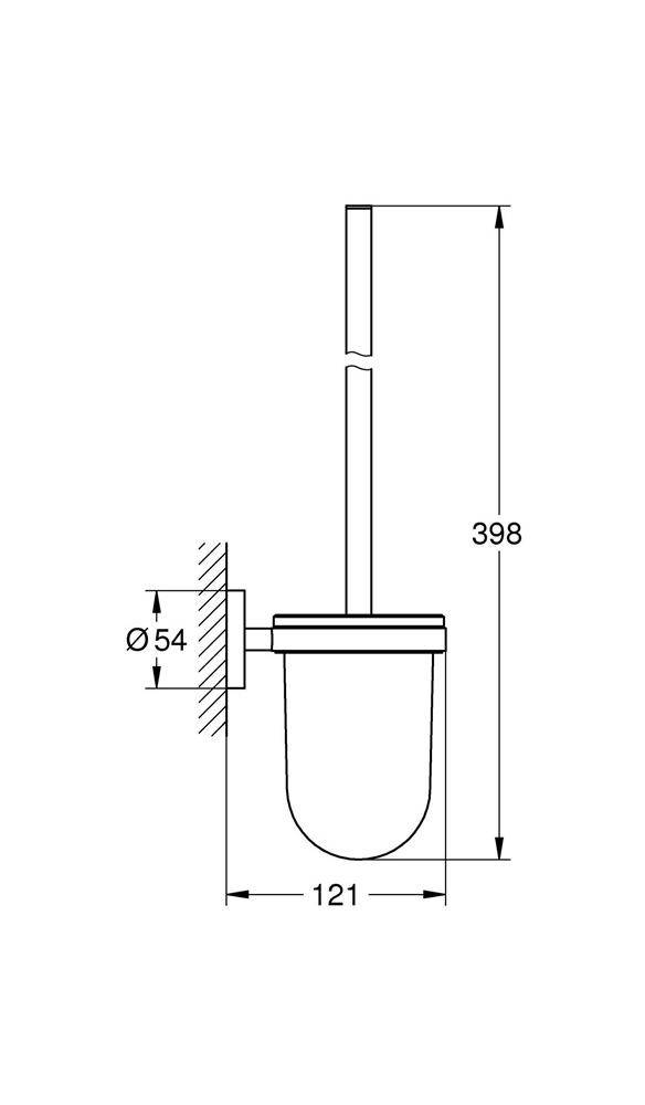 GROHE Toilettenbürstengrt ESSENTIALS 398mm Cool Sunrise