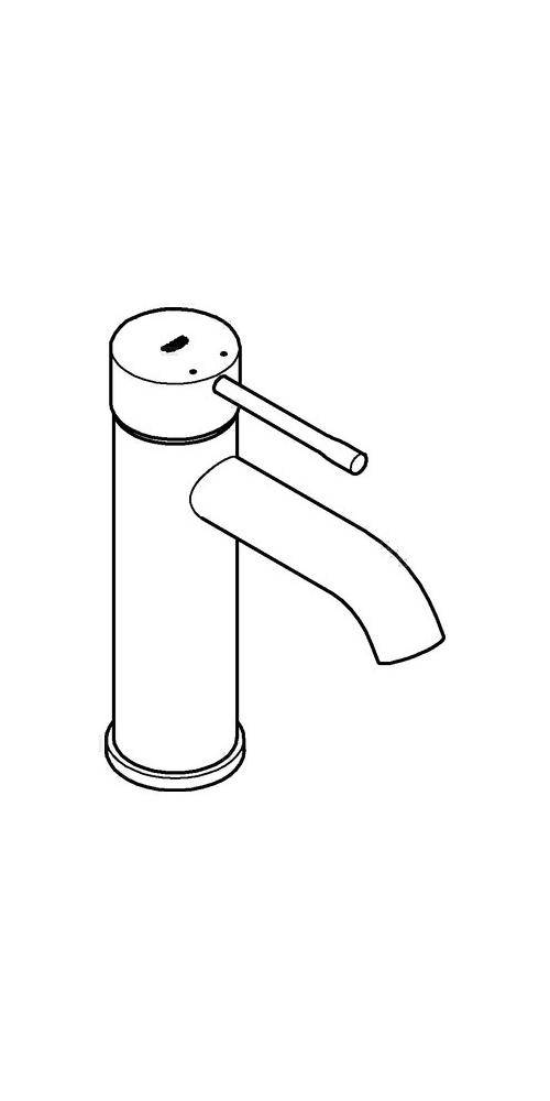 GROHE Einhand-Waschtischbatterie ESSENCE Slim glat Körper Hard
