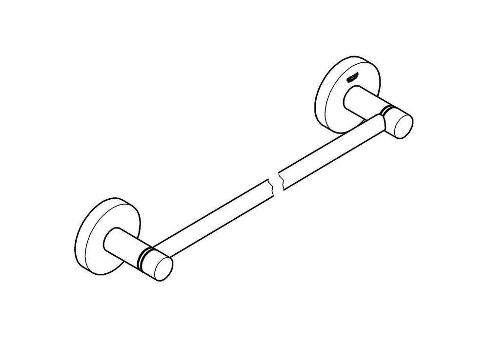 GROHE Badetuchhalter ESSENTIALS 504mm, Bohrabstand 450mm chrom