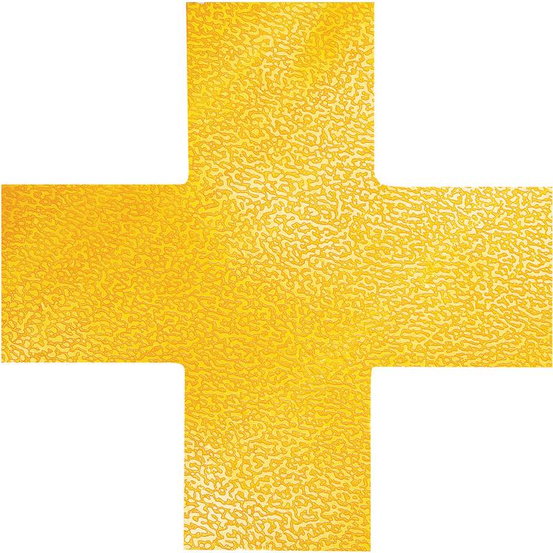 DURABLE Stellplatzmarkierung, Kreuz, selbstklebend, gelb