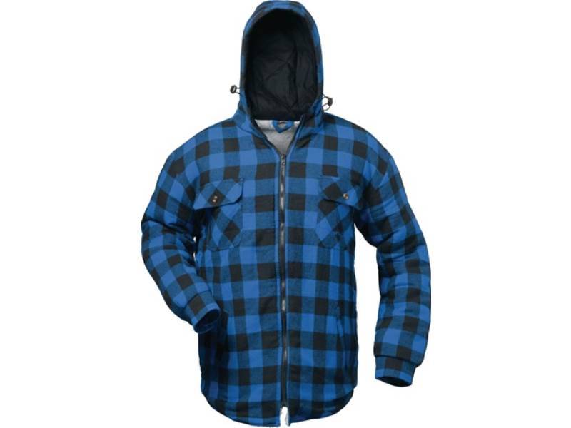 CRAFTLAND 1767-1 Thermohemd Alberta Größe M blau/schwarz kariert