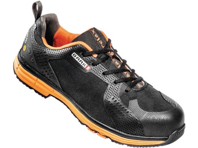 BAAK 5004-42 Sicherheitsschuh Chuck Gr.42 schwarz/orange Nylon-Textilmaterial