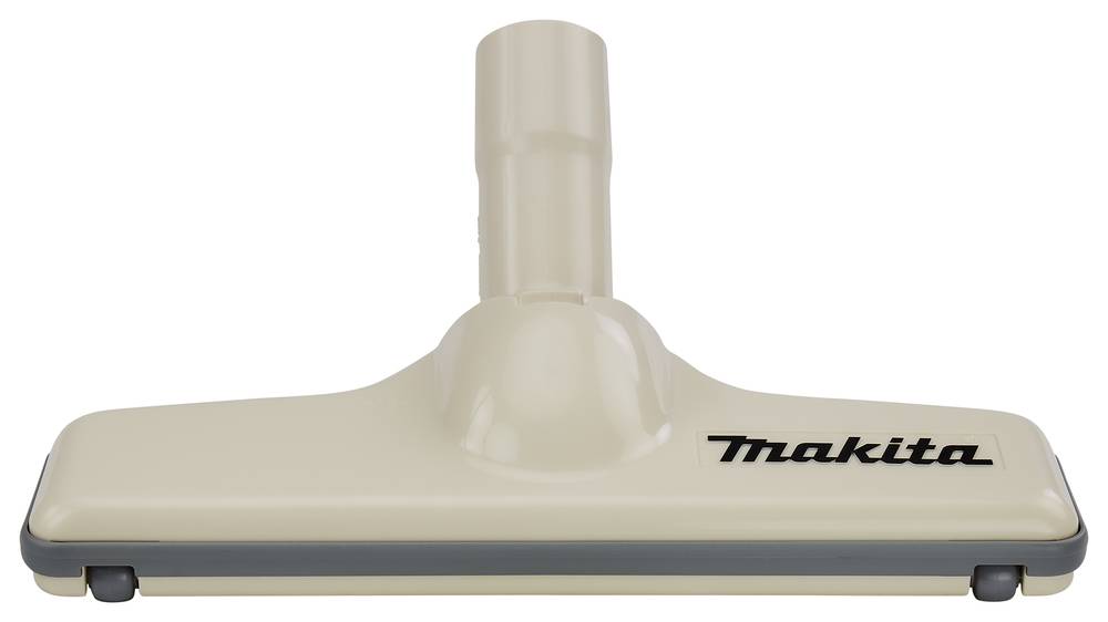 Makita Staubsauger-Bodendüsenaufsatz, beige rechteckiger Kopf mit zentralem Verbindungsrohr