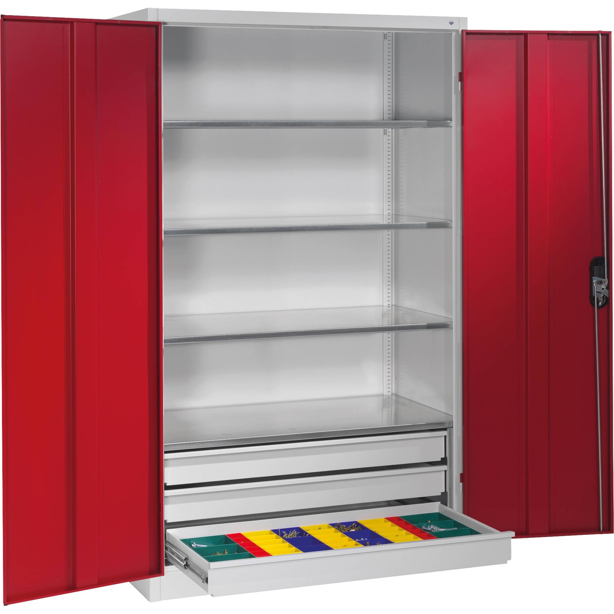 C+P Werkzeugschrank 8932503S10075 4Bd. 3Sch. 1950x1200x600mm lgr/rrt