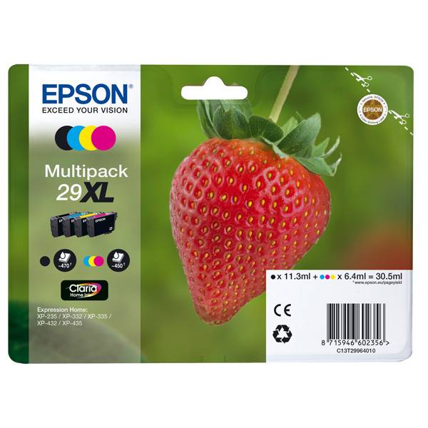 Epson 29XL Multipack - 4er-Pack - XL - Schwarz, Gelb, Cyan, Magenta