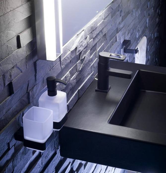 Emco Flüssigseifenspender LOFT Wandmodell, Kristallglas satiniert chrom