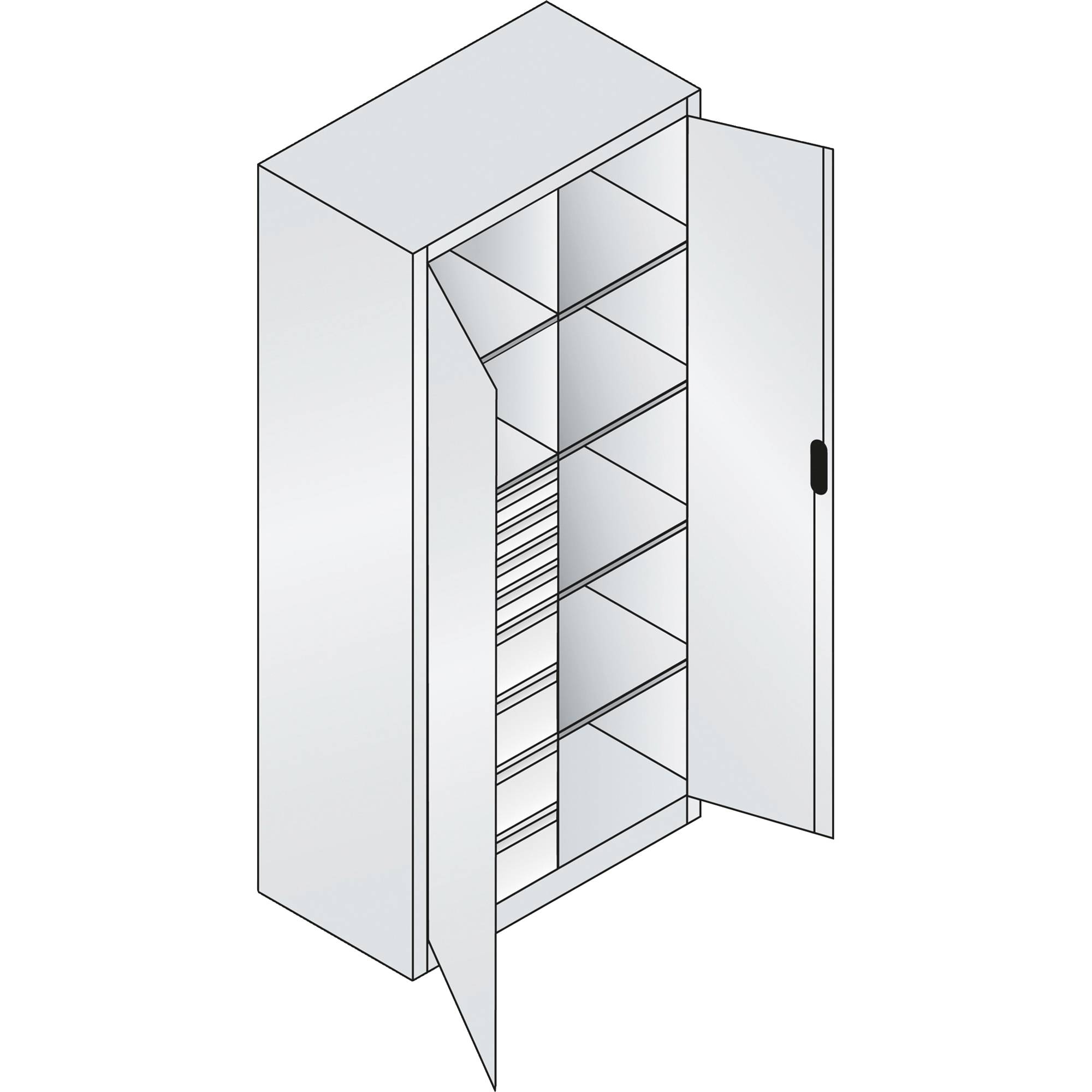 C+P Werkzeugschrank 8921305S10043 6Bd. 8Sch. 1950x930x500mm lgr/lbl