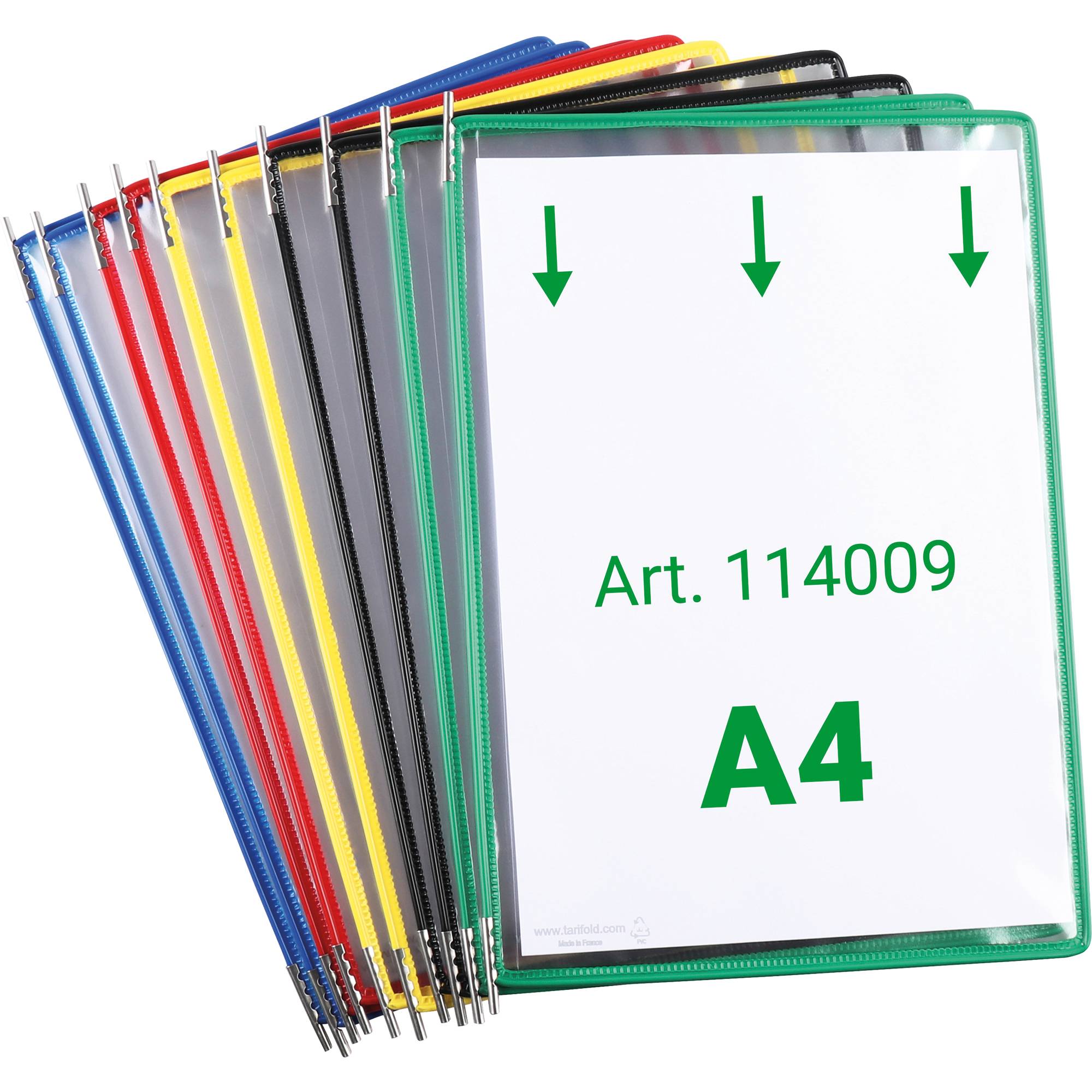 Tarifold Sichttafel 114009 DIN A4 sortiert 10 St./Pack.