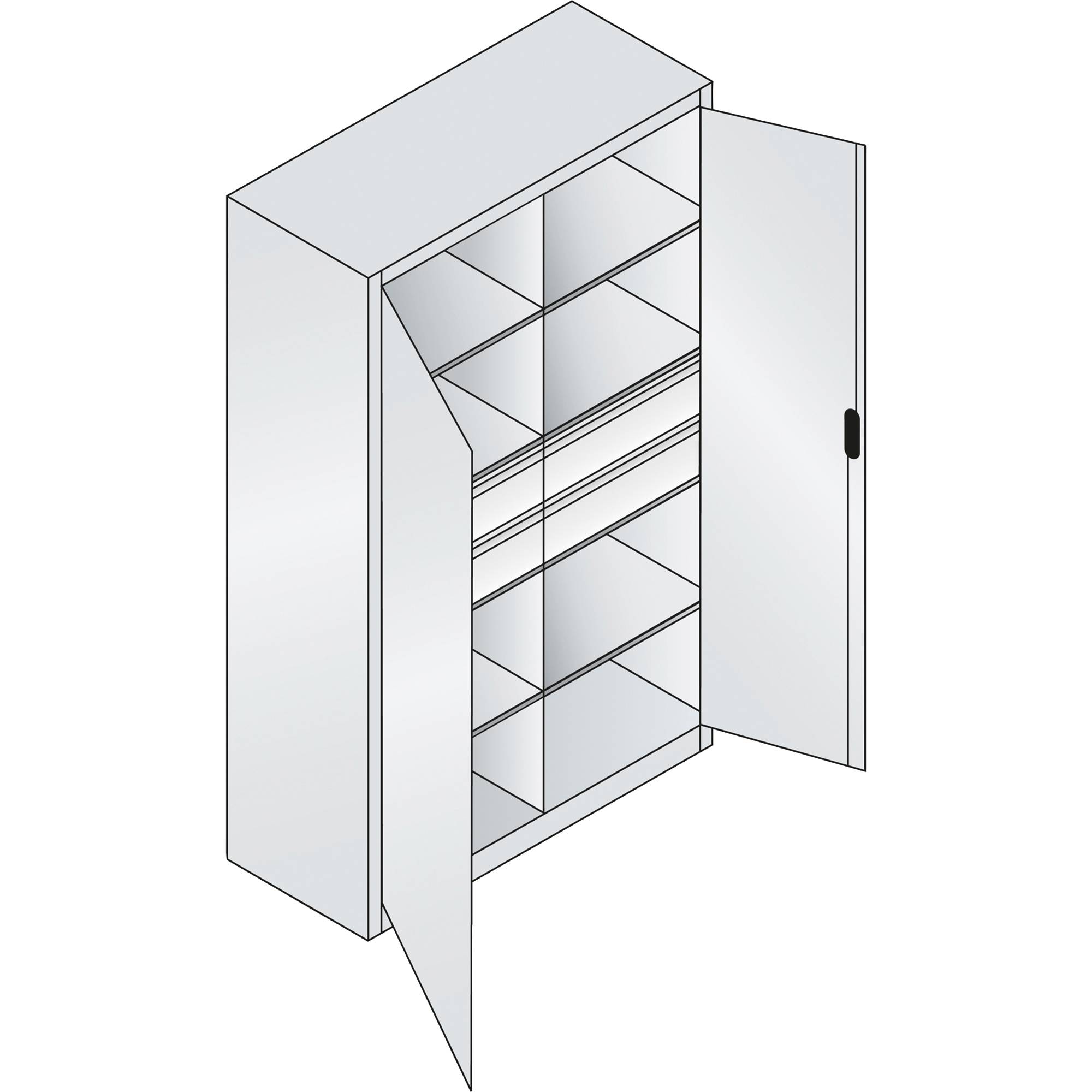C+P Werkzeugschrank 89313042S10037 6Bd. 4Sch. 1950x1200x500mm lgr/rrt