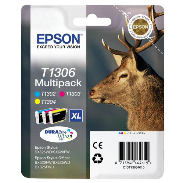 Epson T1306 Multipack - 3er-Pack - 30.3 ml - XL