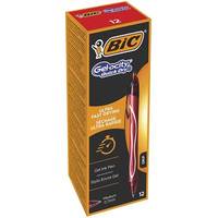 BIC Gel-ocity QuickDry - Tintenroller - Rot - Geltinte - 0.7 mm - Mittel - verstellbar (Packung mit 12)