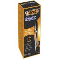BIC Gel-ocity QuickDry - Tintenroller - Schwarz - Geltinte - 0.7 mm - Mittel - verstellbar (Packung mit 12)