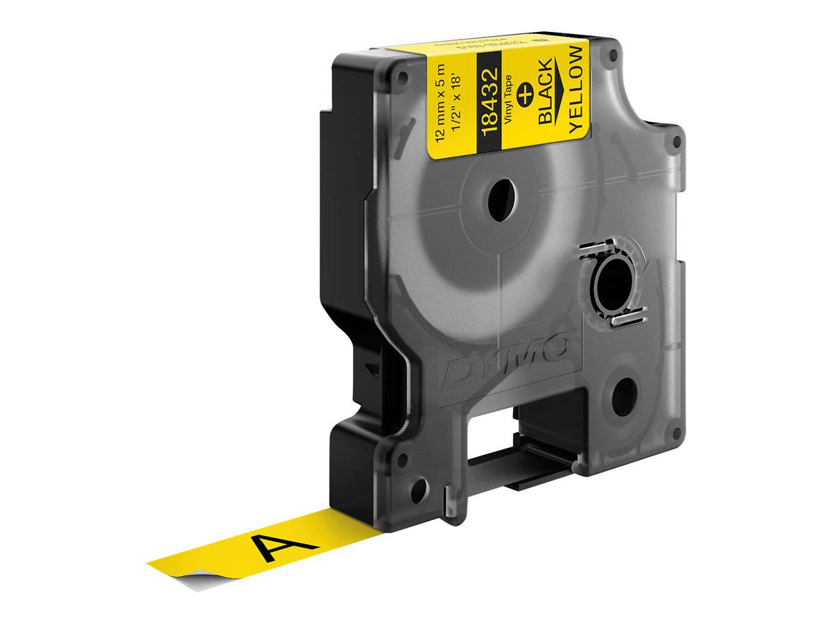 DYMO RhinoPRO - Vinyl - permanenter Klebstoff - Gelb - Rolle (1,2 cm x 5,5 m)