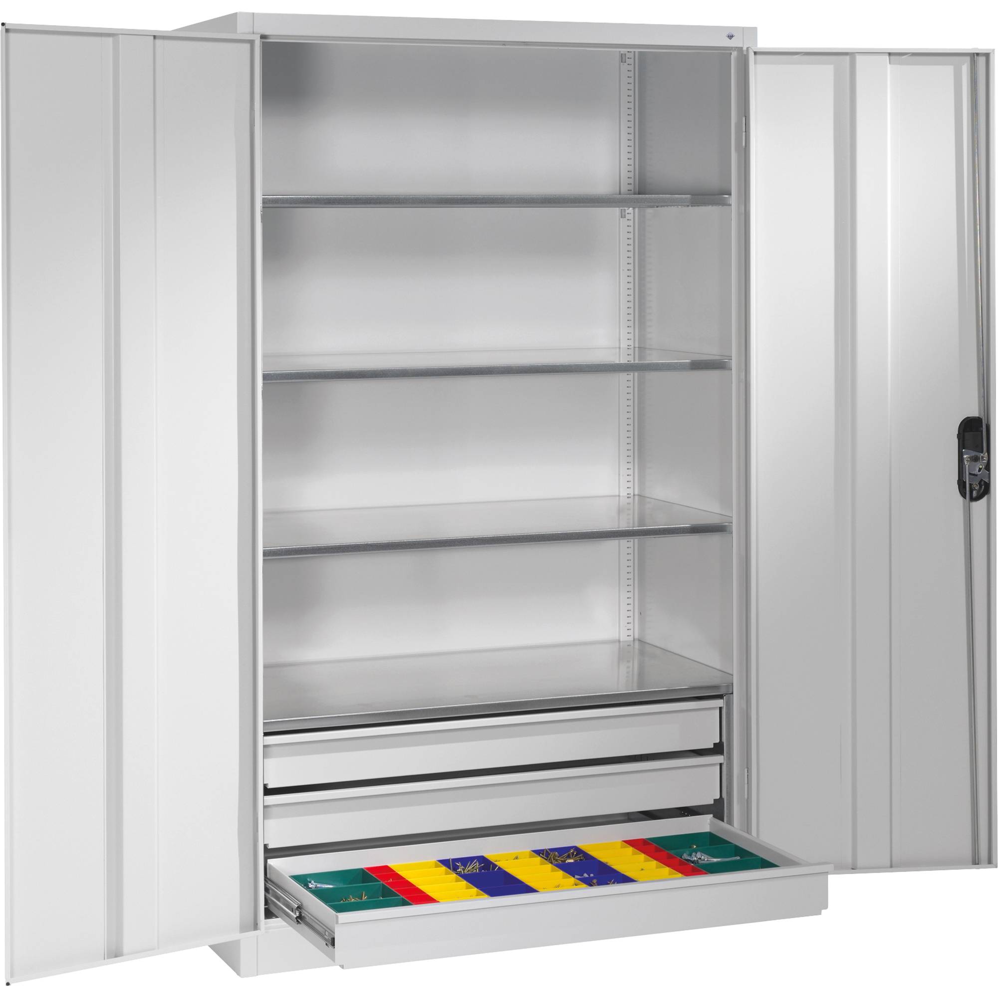 C+P Werkzeugschrank 8932503S10070 4Bd. 3Sch. 1950x1200x600mm lgr/lgr