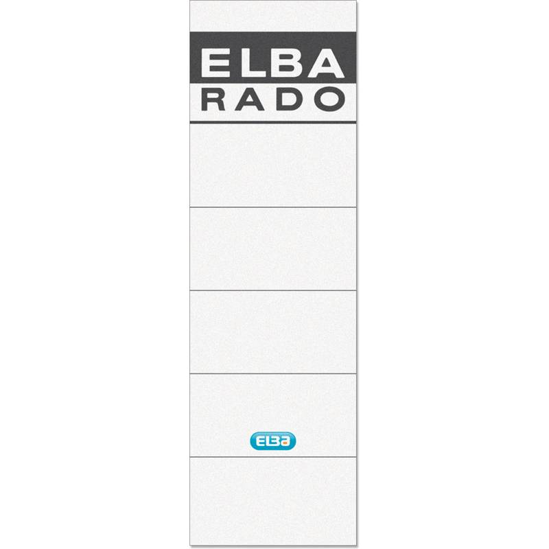 ELBA Ordnerrücken-Etiketten "ELBA RADO" - kurz/breit, weiß