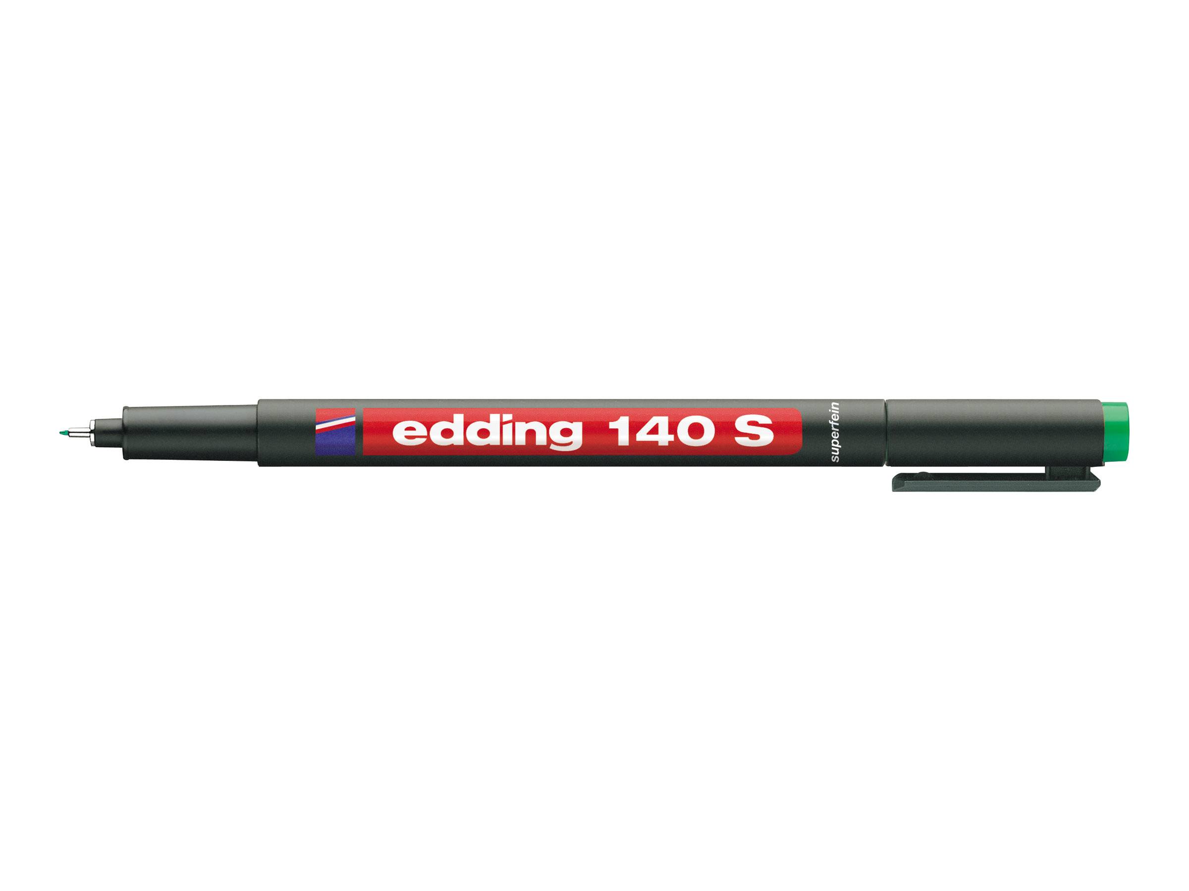 edding 140 - Marker - permanent - Schwarz, Rot, Blau, Grün - 0.3 mm (Packung mit 4)