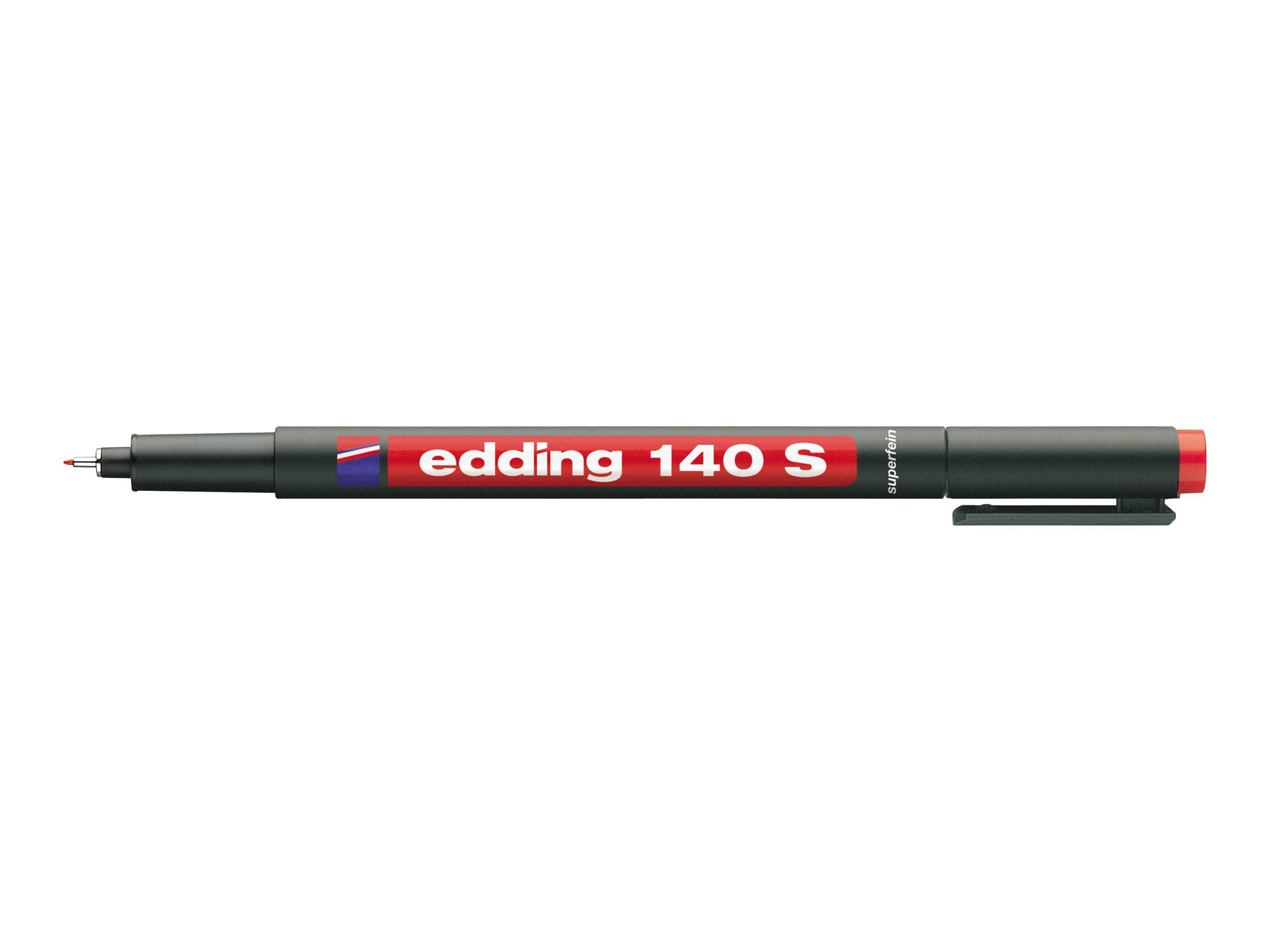 edding 140 - Marker - permanent - Schwarz, Rot, Blau, Grün - 0.3 mm (Packung mit 4)