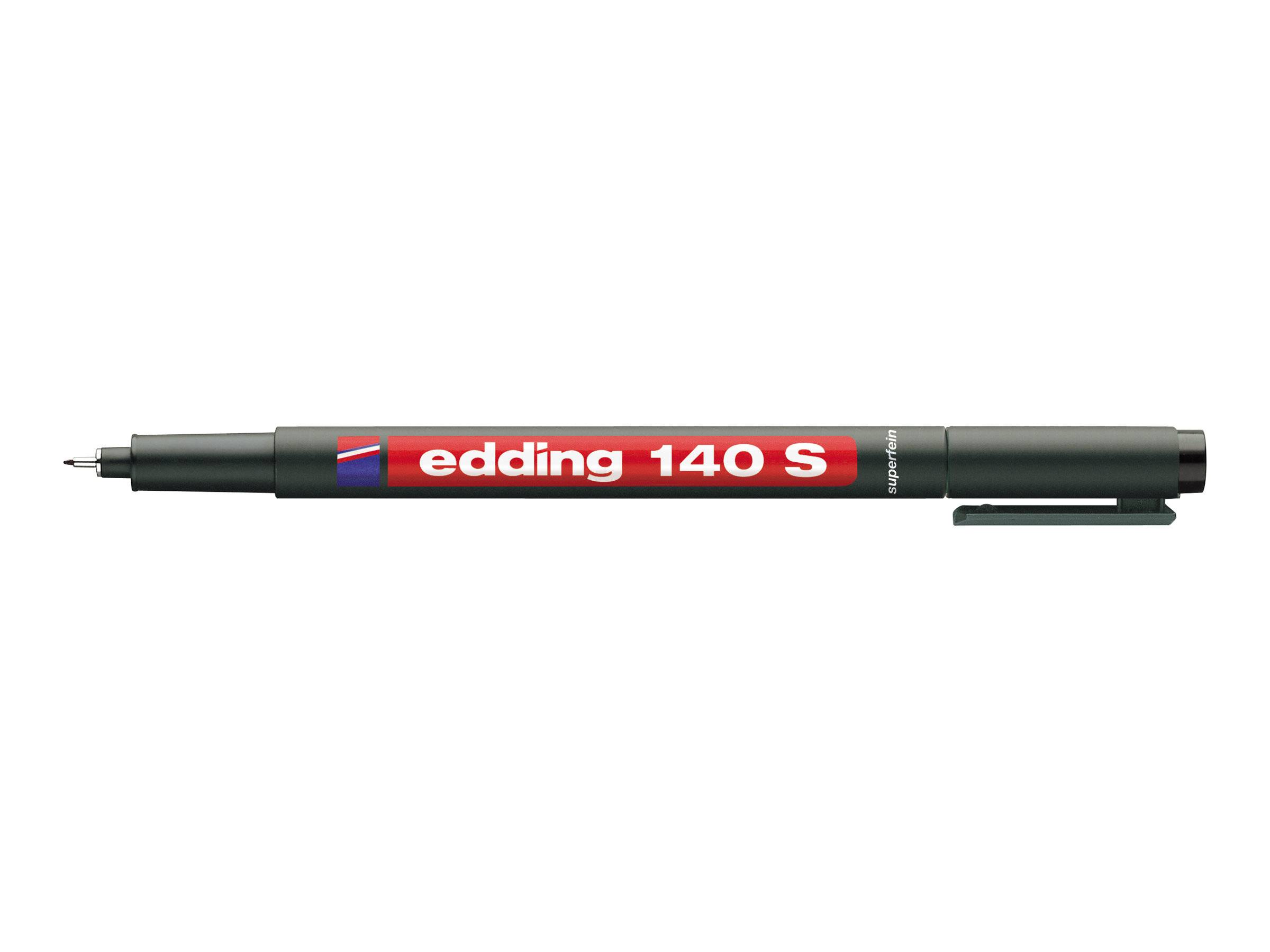 edding 140 - Marker - permanent - Schwarz, Rot, Blau, Grün - 0.3 mm (Packung mit 4)