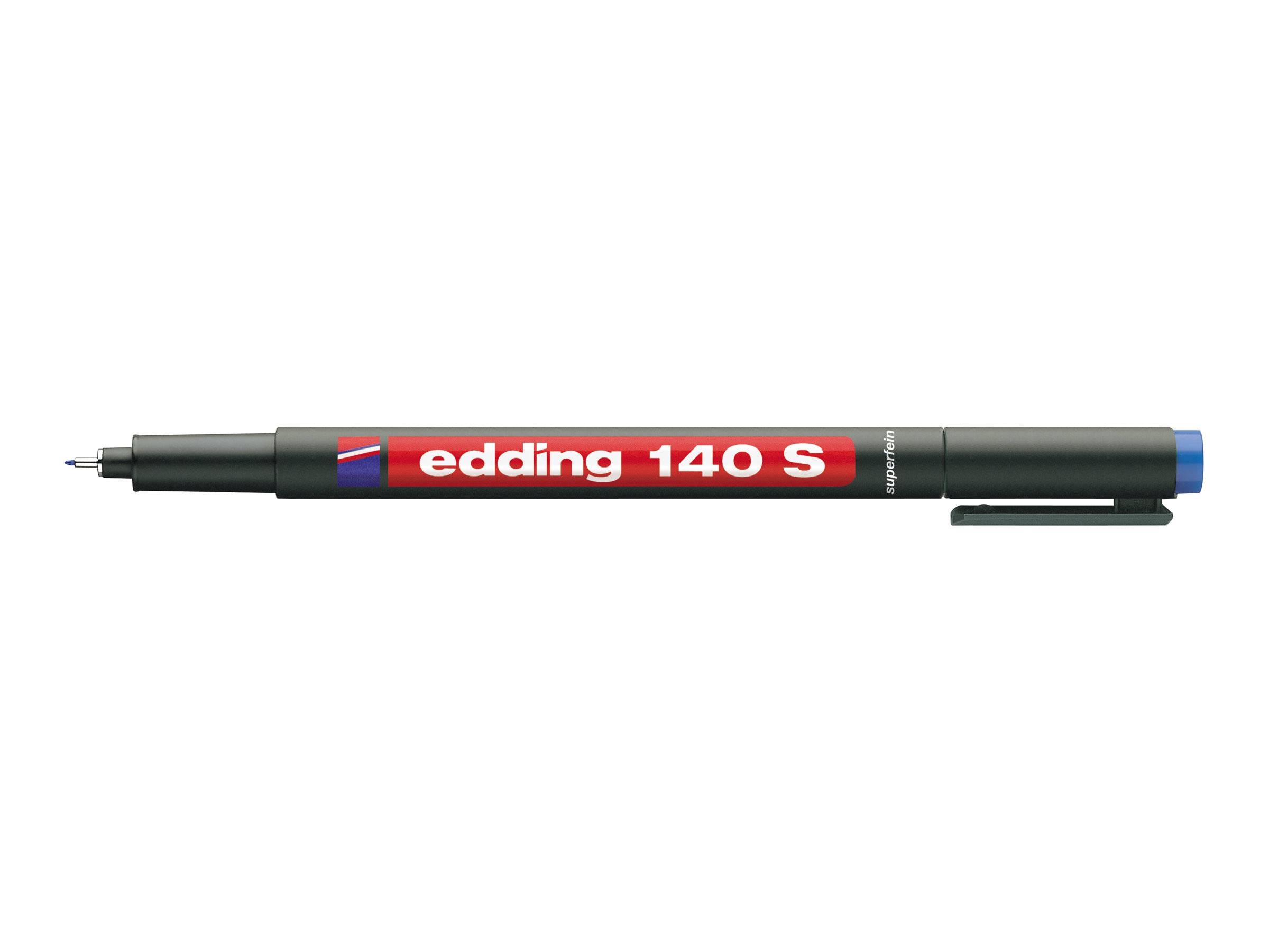 edding 140 - Marker - permanent - Schwarz, Rot, Blau, Grün - 0.3 mm (Packung mit 4)