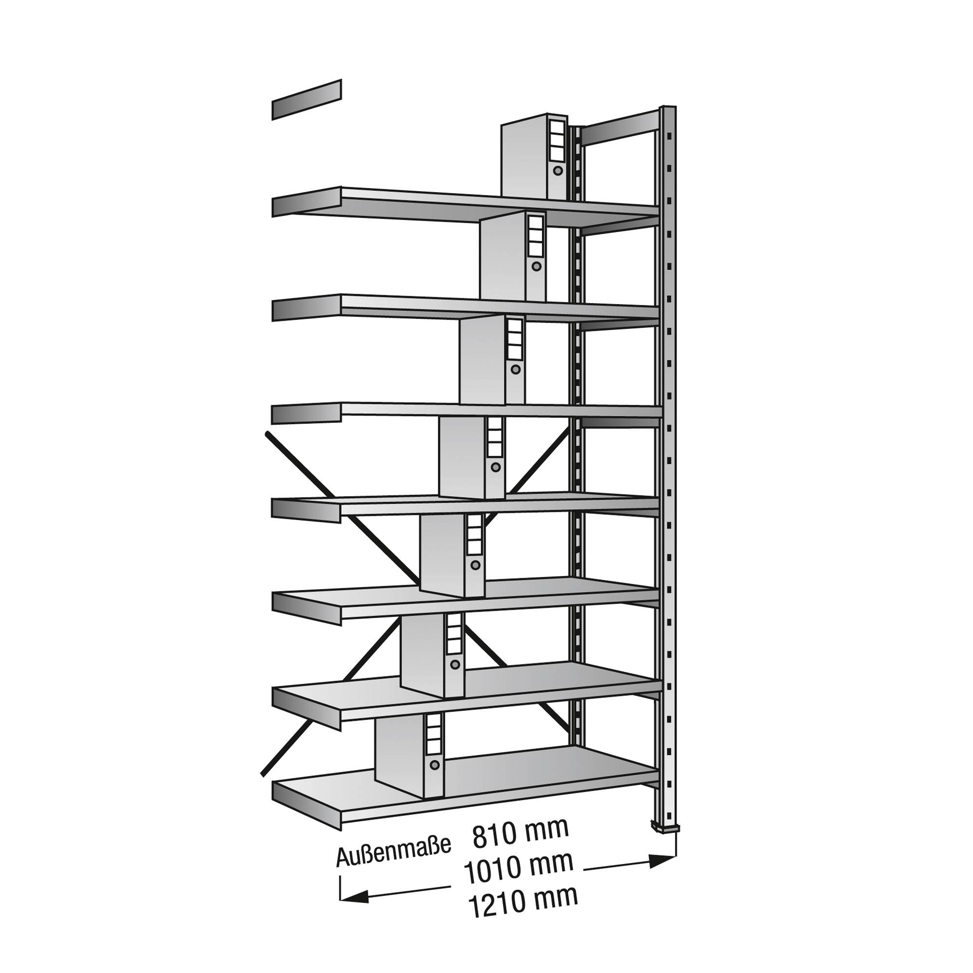 SCHOLZ Steckregal 234203 Anbau 1.000x2.640x300mm 7OH vz