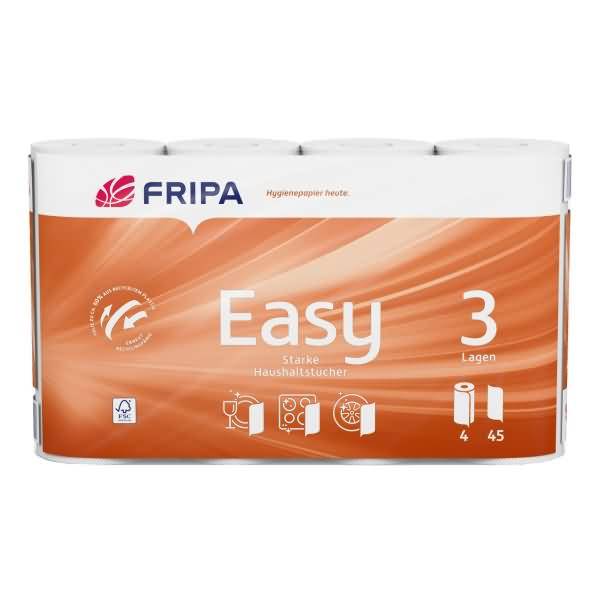 Küchenrolle EASY 3074003 3lg 45Bl. Zellstoff hochweiß 4 Stück