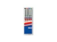 EDDING 150 - Marker - nicht dauerhaft - für Glas, Plastik, Overhead-Projektor-Folien - Schwarz, Rot, Blau, Grün - wasserbasierte Tinte - 0.3 mm - ex
