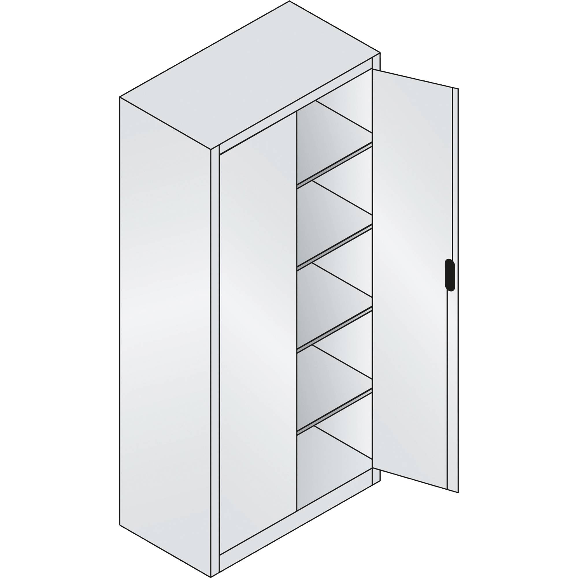 C+P Aktenschrank 9280000S10378 5OH 1950x930x500mm lgr/rrt