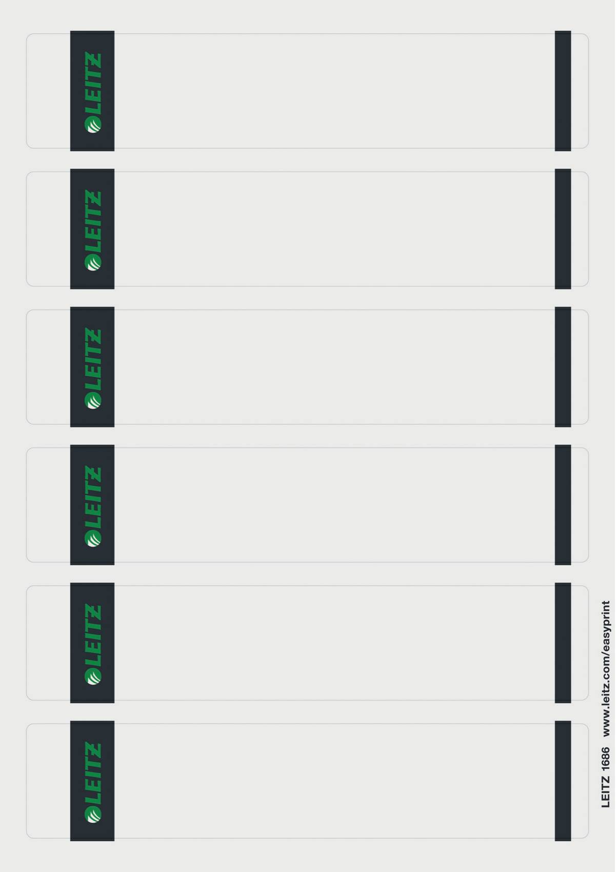 Esselte Leitz Selbstklebend - Grau - 39 x 192 mm - 80 g/m² - 150 Etikett(en) (25 Bogen x 6)