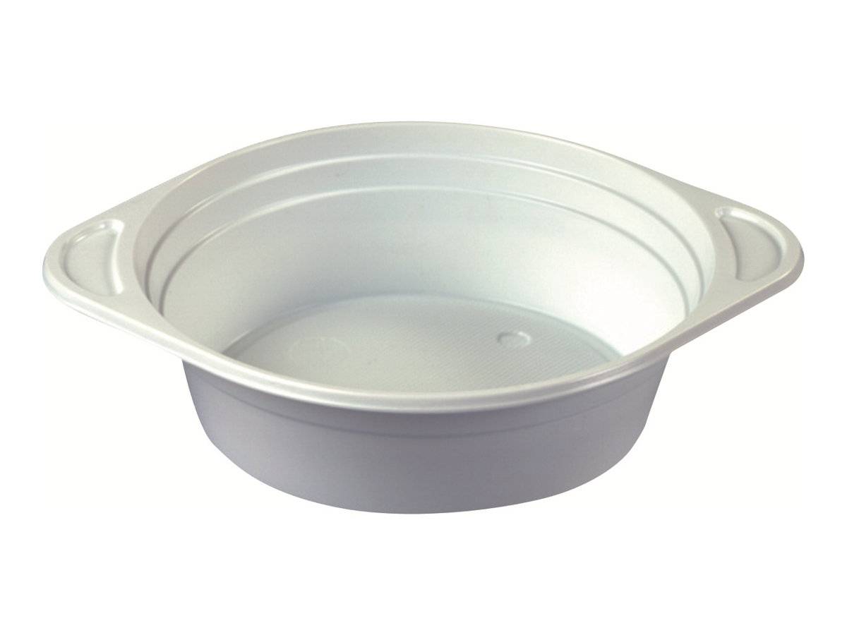 PAPSTAR - Suppenteller - Grösse 15.6 cm - Höhe 4.5 cm - 500 ml - rund - Einweg - weiß (Packung mit 100)