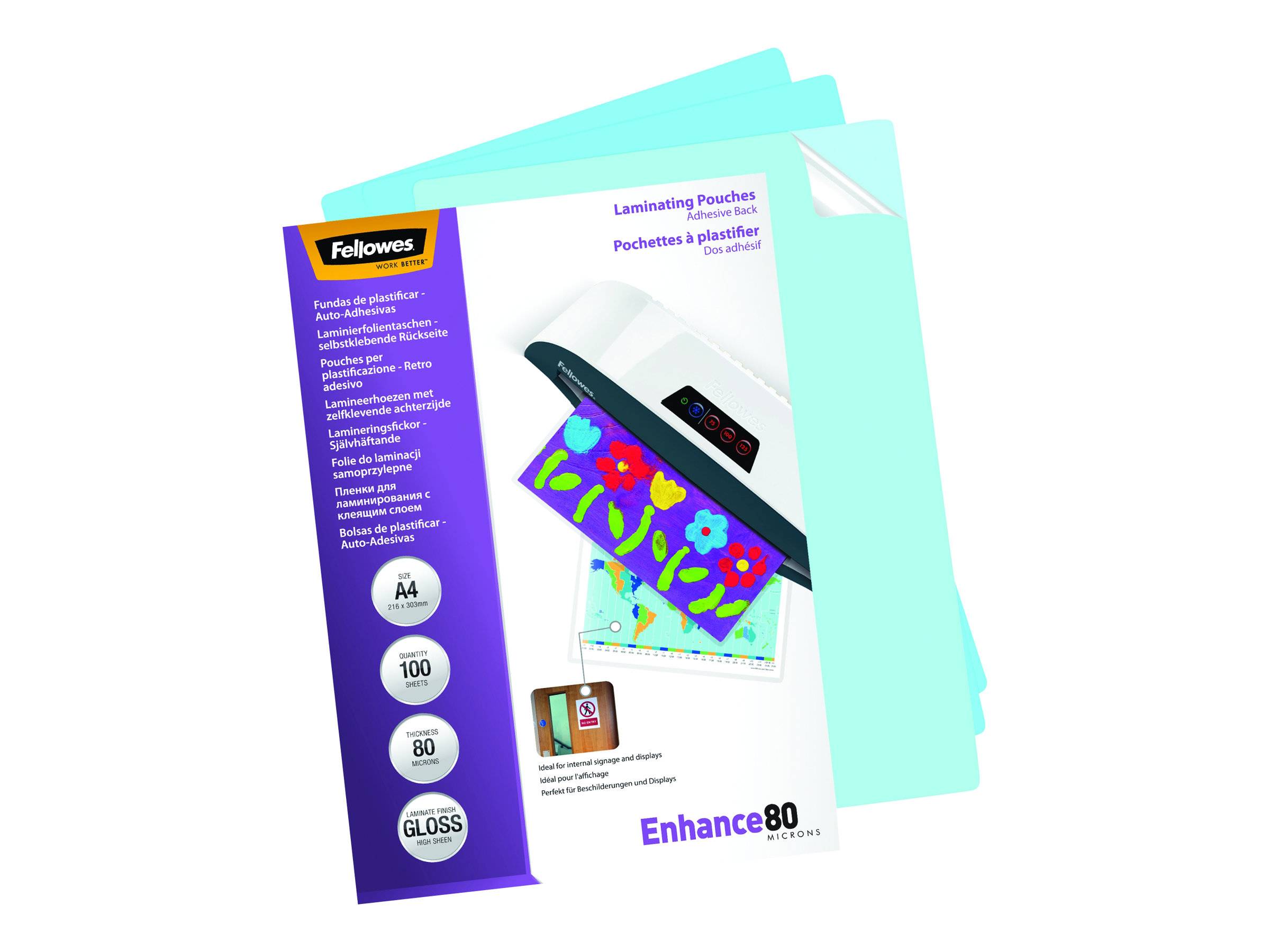 Fellowes - 80 Mikron - A4 (210 x 297 mm) Taschen