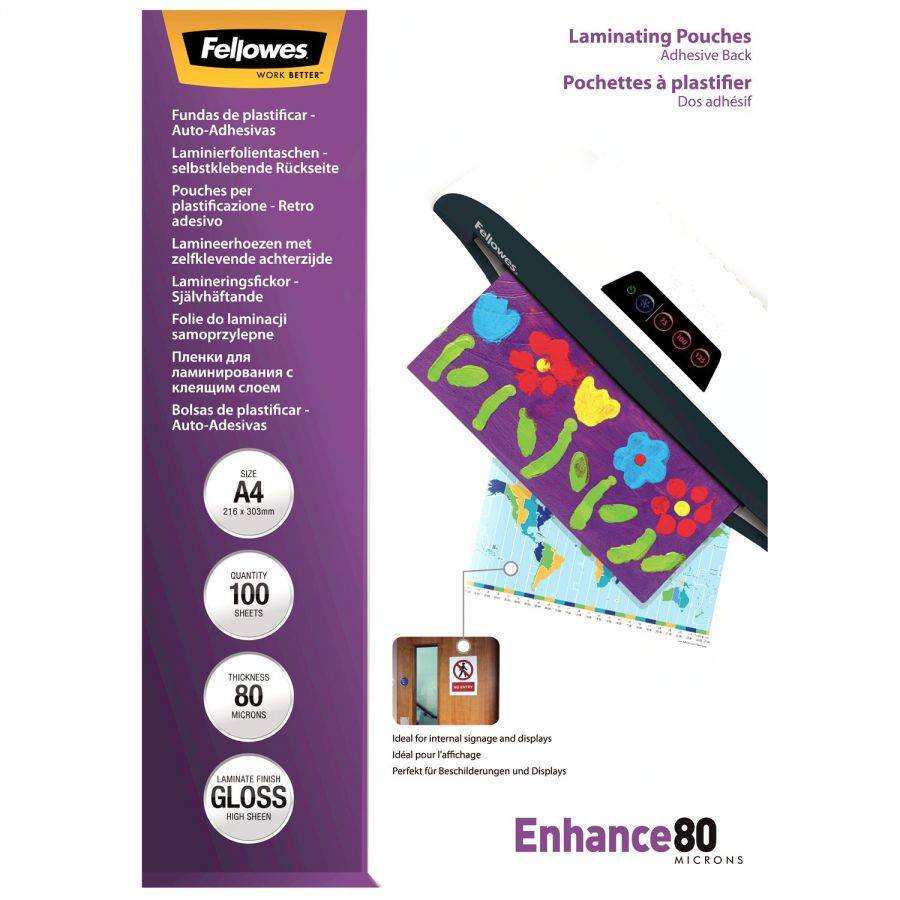 Fellowes - 80 Mikron - A4 (210 x 297 mm) Taschen