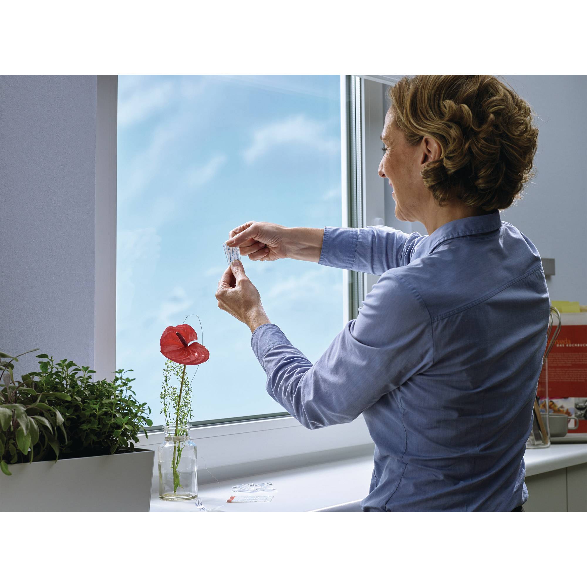 TESA 77735-00000-00, Indoor, Universalhaken, Transparent, Gummi, Klebestreifen, 1 kg