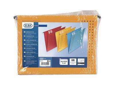 ELBA chic ULTIMATE - Hängeregister - für A4 - Kapazität: 330 Blätter - Gelb (Packung mit 5)