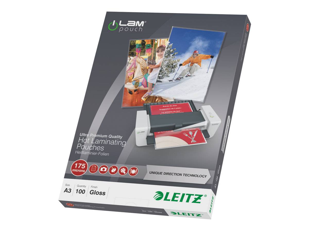 ESSELTE LEITZ - Leitz - Glänzend, kristallklar - A3 (297 x 420