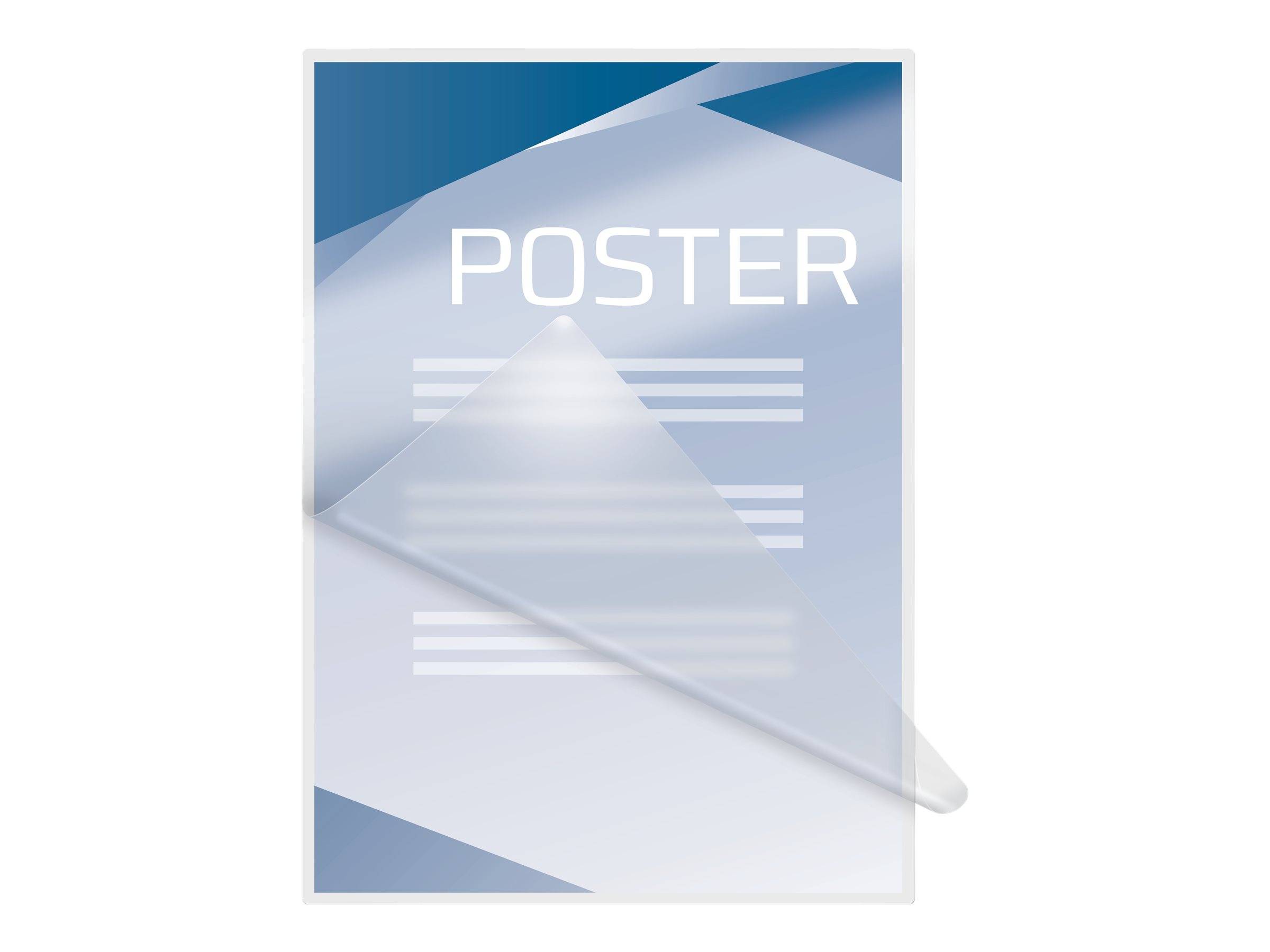 Abstrakte Poster-Mockup mit dem Wort „POSTER