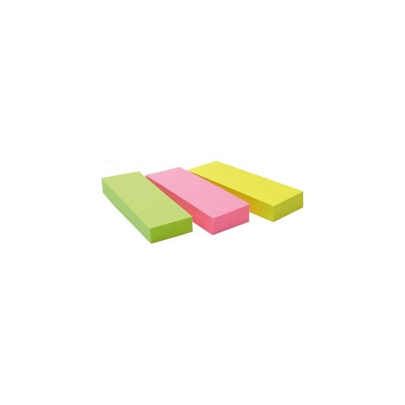 Post-it Haftstreifen Page Marker, Papier, breit, Neonfarben