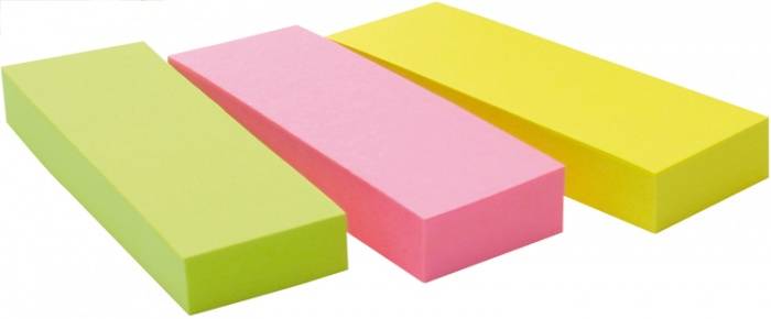 3M Post-it 671-3 - Seitenmarker - 25 x 76 mm - 300 Blatt (3 x 100)