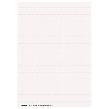Leitz Beschriftungsschild 19000001 blanko 60x21mm weiß 975 St./Pack.