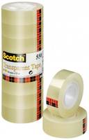 3M - Scotch 550 - Büro-Klebeband - 19 mm x 33 m - Polypropylen - transparent (Packung mit 8)