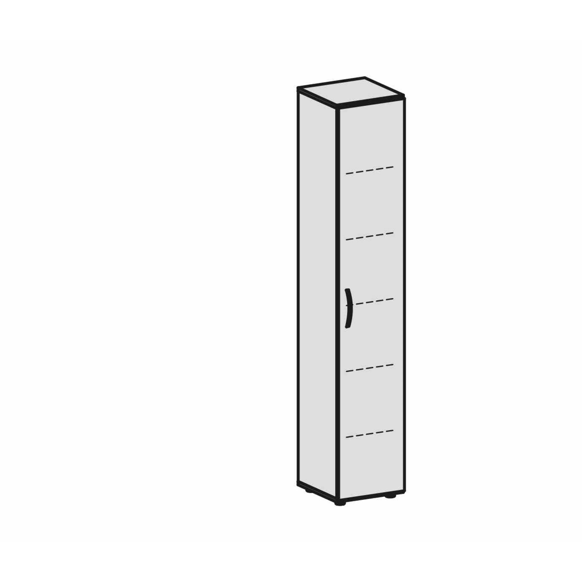 Geramöbel Flügeltürenschrank Flex S-346100-WW 6OH 400x420x2160mm ws