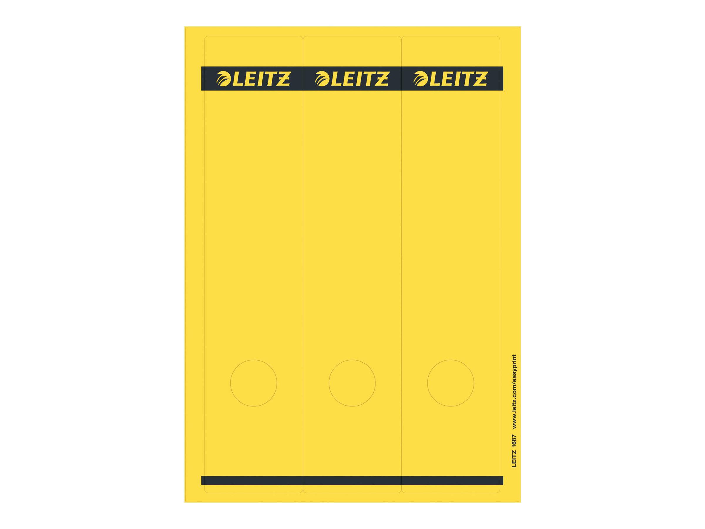ESSELTE LEITZ - Leitz - Ordneretiketten - Gelb (Packung mit 75)