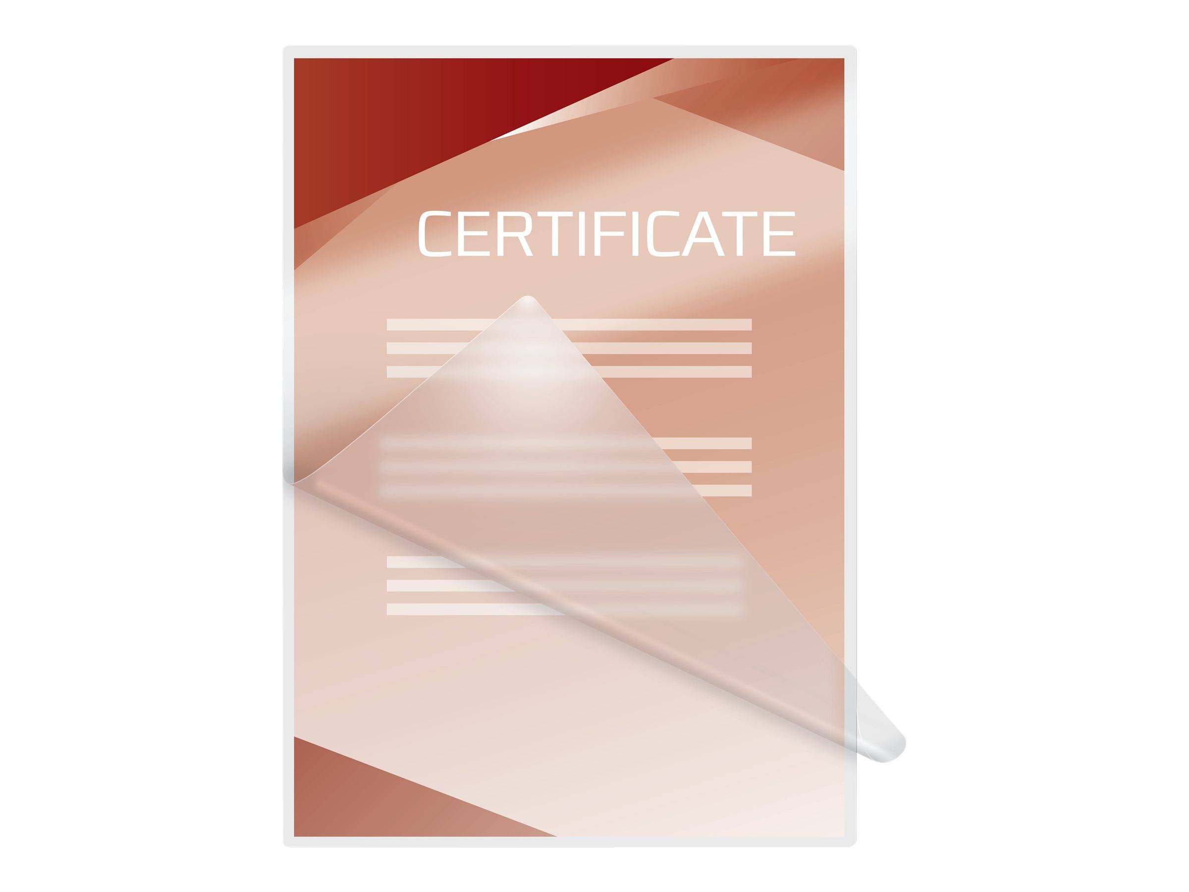 GBC Peel'n Stick - 125 Mikron - 100er-Pack - Glossy White - A4 (210 x 297 mm)