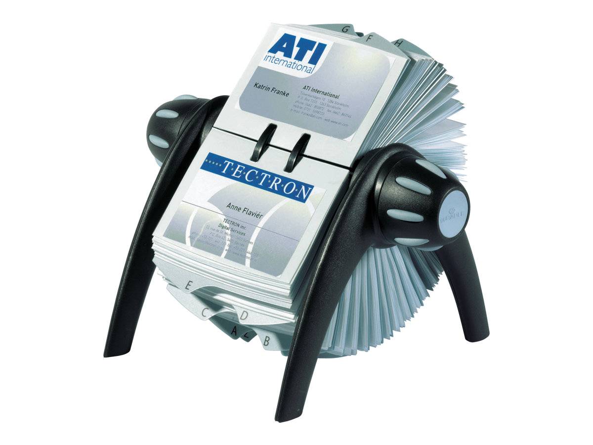 DURABLE - Hüllen für Rollkartei - für 102 x 55 mm - Kapazität: 80 Karten - durchsichtig (Packung mit 40)