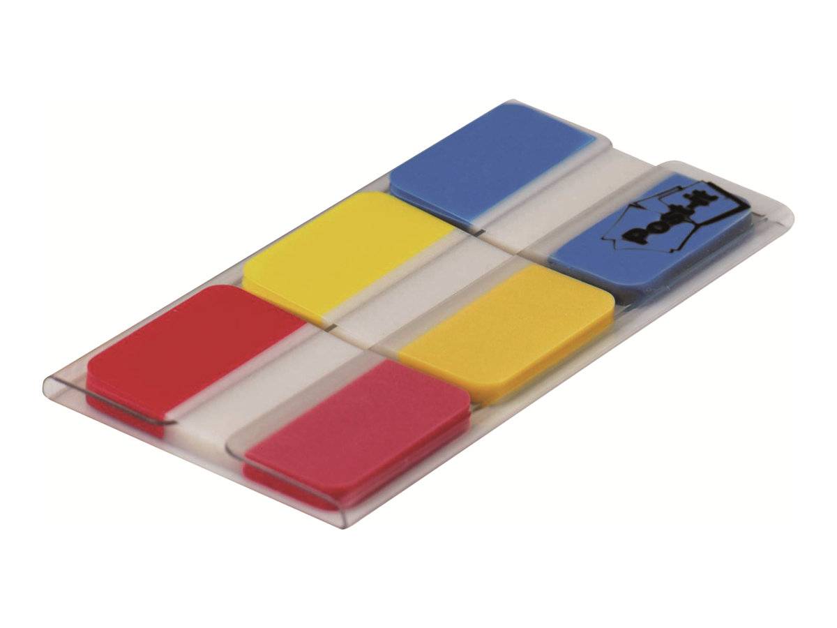 3M - Post-it Index 686-RYB - Haftstreifen mit Spender - 25.4 x 38.1 mm - 66 Blatt (3 x 22)