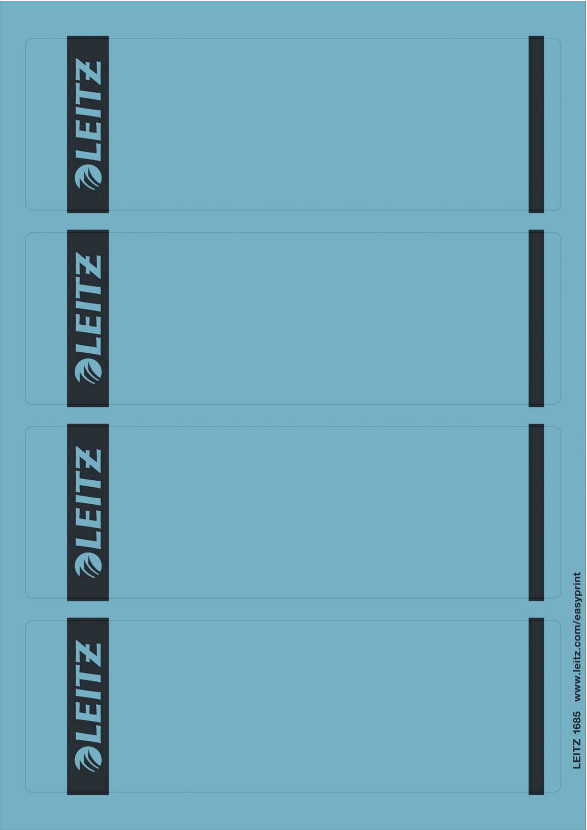 Esselte Leitz Ordneretiketten - Blau (Packung mit 100)