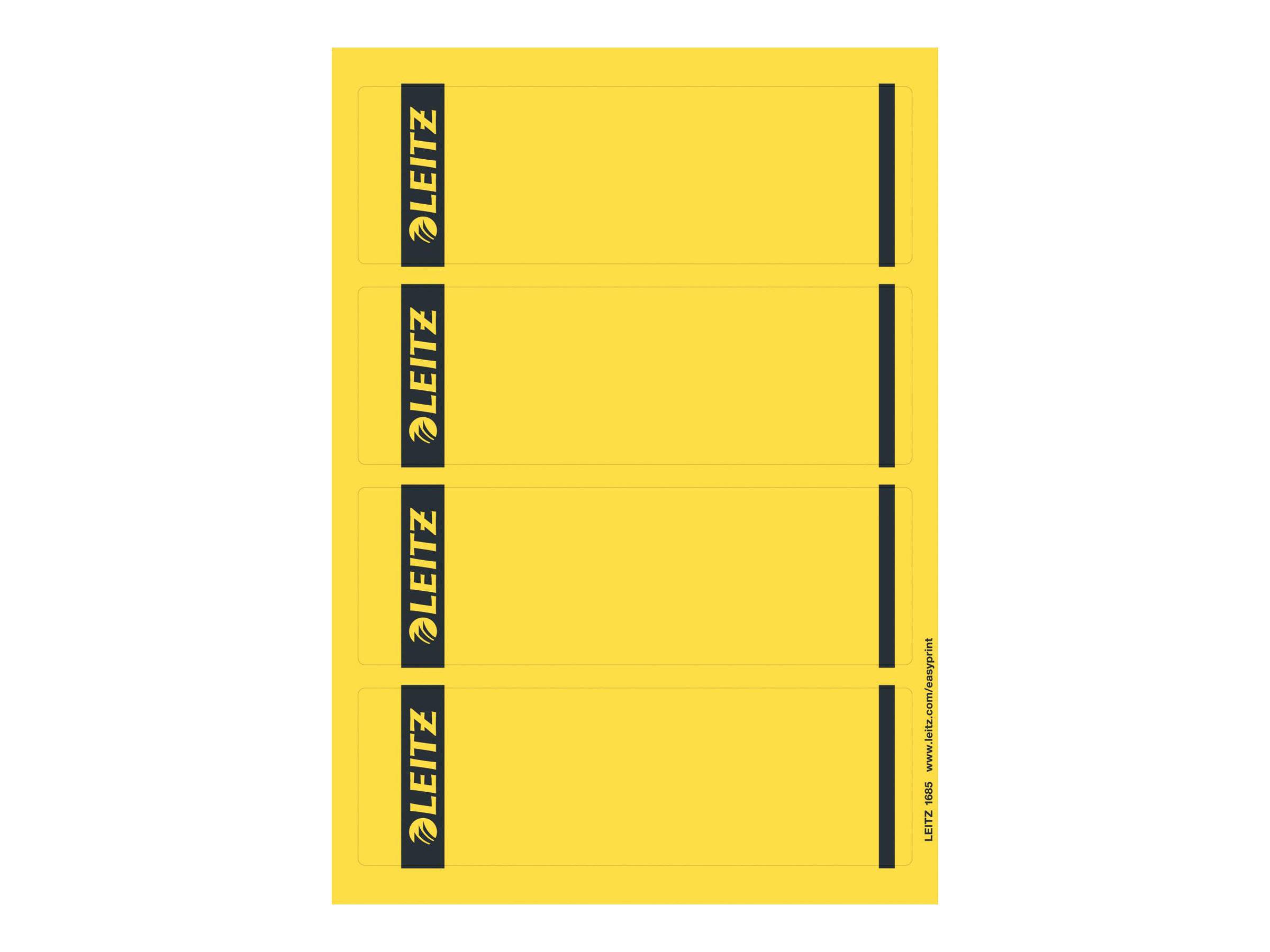 ESSELTE LEITZ - Leitz - Ordneretiketten - Gelb (Packung mit 100)