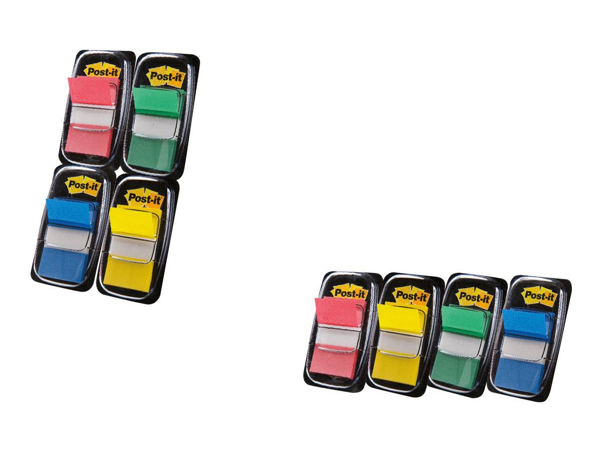 3M Post-it Index 680-P12 - Index-Streifen mit Spender - 25.4 x 43.2 mm - 600 Blatt (12 x 50)