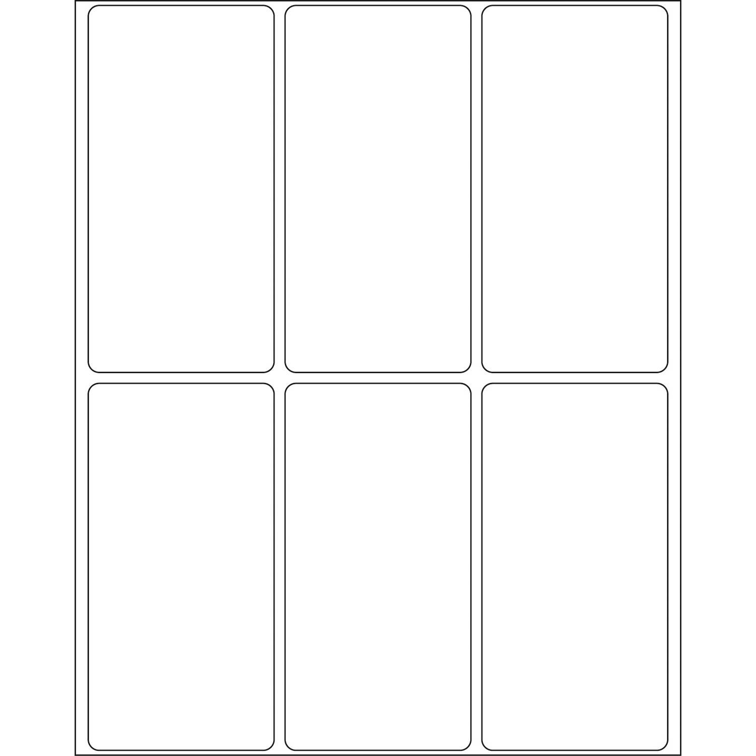 HERMA - Permanenter Klebstoff - weiß - 34 x 67 mm 192 Etikett(en) (32 Bogen x 6)