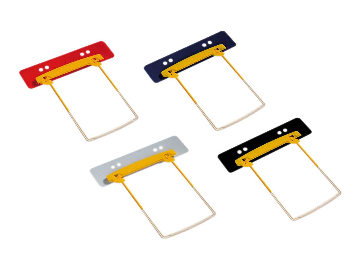 Jalema JalemaClip Plus - Clip-Befestigungsmechanismus - Schwarz, weiß, Gelb (Packung mit 10)