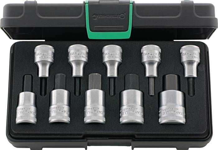 Steckschlüsselsatz 54/10 10-tlg.1/2 Zoll 4-19mm f.i6-KT.-Schr.STAHLWILLE